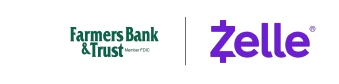 Farmers Bank & Trust together with Zelle<sup>&reg;</sup>“>
					
		</div>		
</div>
			</section>
			<!---------------------------------------------------------------->
			<!------------------------ END Logo Section ---------------------->
			<!---------------------------------------------------------------->

			<!---------------------------------------------------------------->
			<!---------------------- Headline & Copy Section ----------------->
			<!---------------------------------------------------------------->
			<section class=