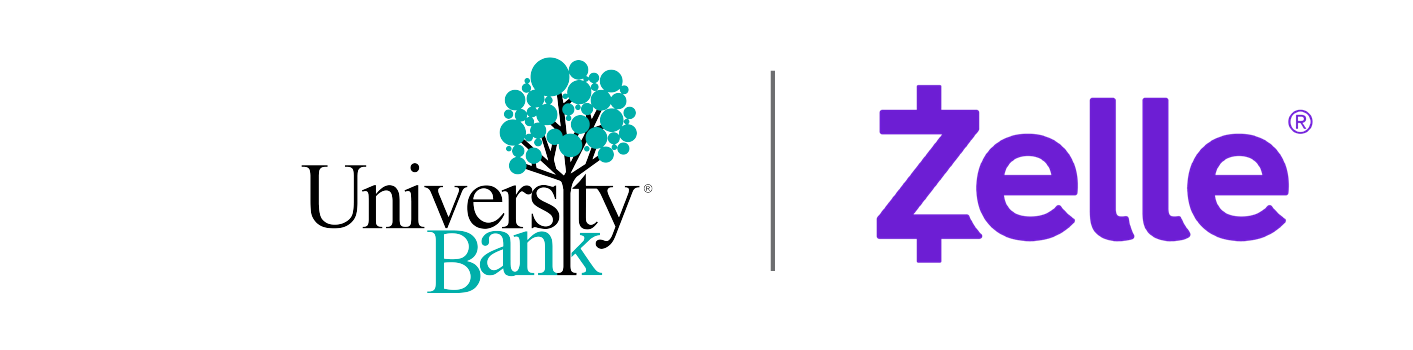 University Bank together with Zelle<sup>®</sup>