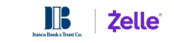 Itasca Bank & Trust Co. together with Zelle<sup>®</sup>