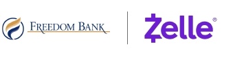 The Freedom Bank of Virginia together with Zelle<sup>®</sup>