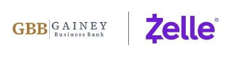 Gainey Business Bank together with Zelle<sup>®</sup>