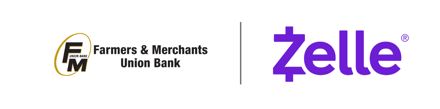 Farmers & Merchants Union bank together with Zelle<sup>&reg;</sup>