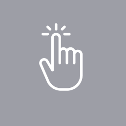 hand with index finger clicking graphic