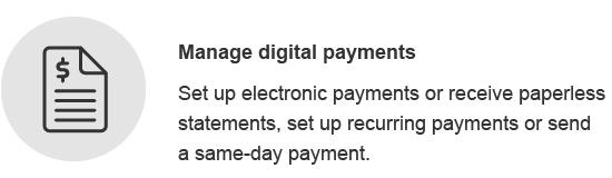 Manage digital payments.