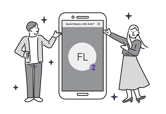 Friends using Zelle together