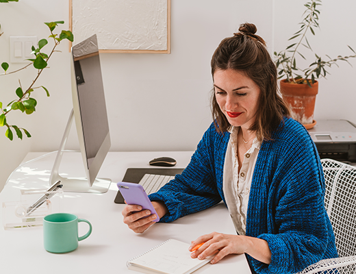 Woman Working from Home