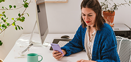 Woman Working from Home